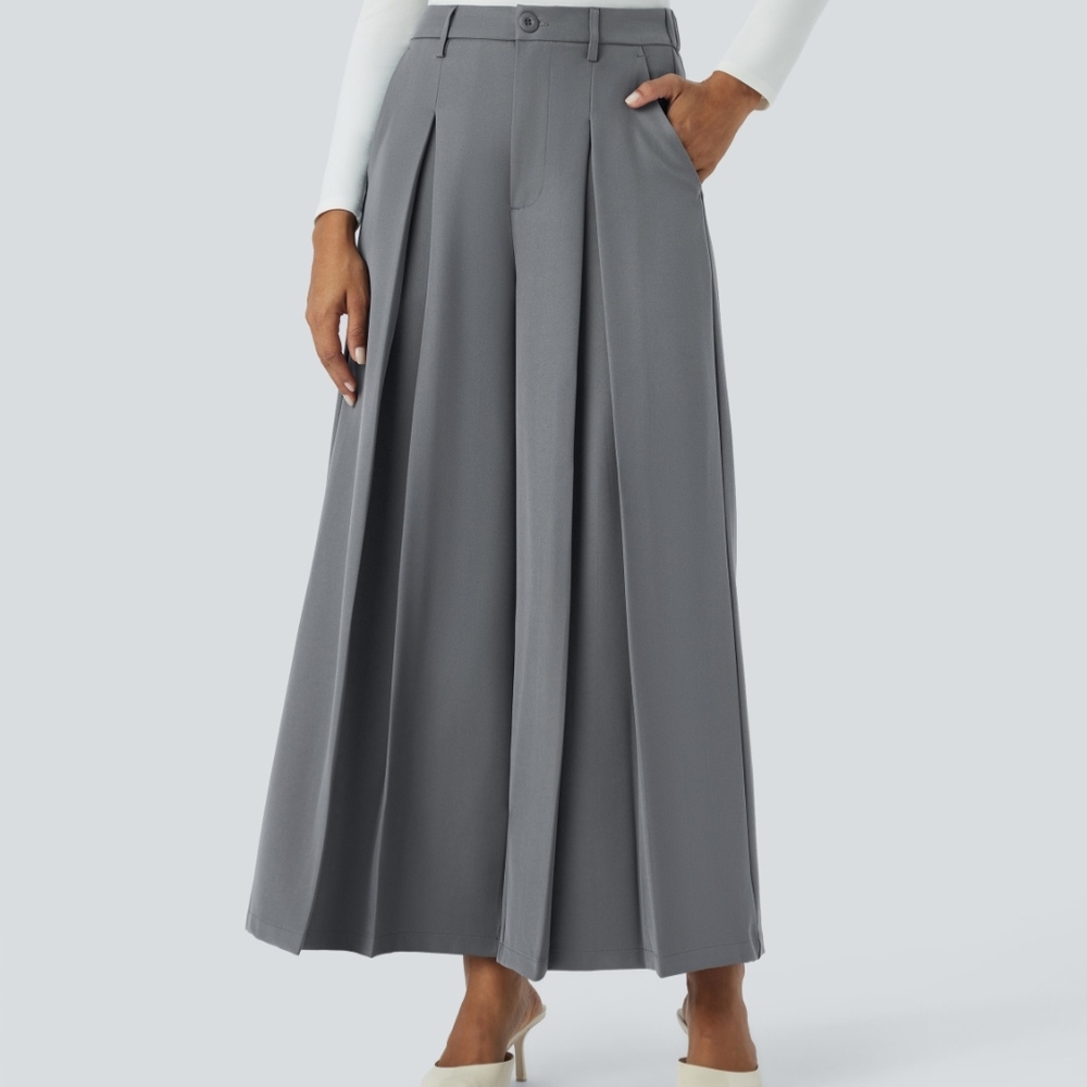 NWT HALARA High Waisted Side Pocket Wide Leg Culottes (Size: XS)